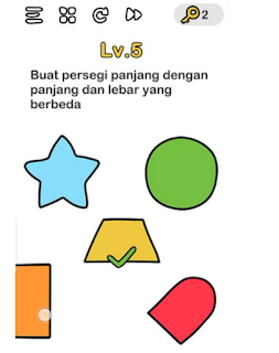Buat Persegi Panjang dengan Panjang dan Lebar yang Berbeda Buat Persegi Panjang dengan Panjang dan Lebar yang Berbeda Brain Out